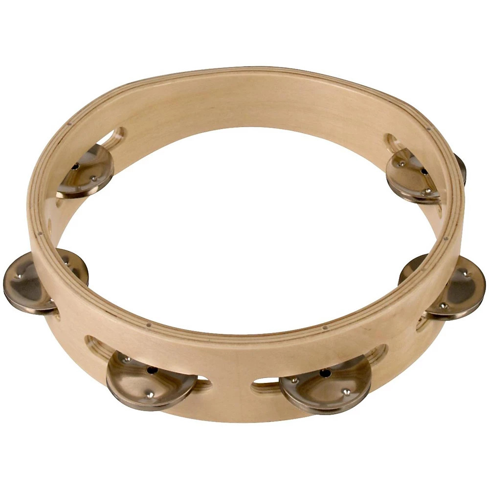 Sound Percussion Labs Baja Single Row Headless Tambourine Steel Jingles 8 Inch