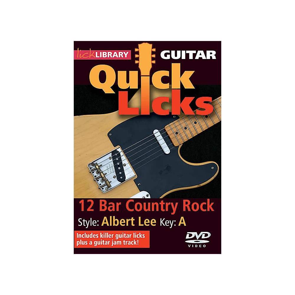 12-Bar Country Rock - Quick Licks (Style: Albert Lee; Key: A) Lick Library DVD