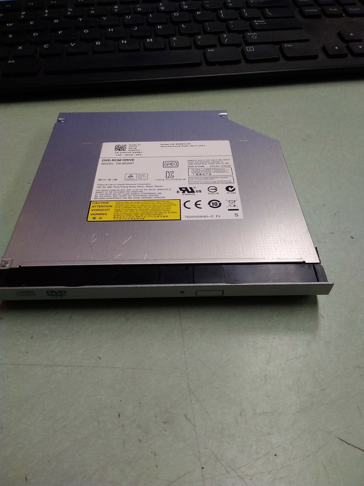 PHILIPS LITE-ON DS-8D3SH SATA DVD-ROM Drive 39PHF 039PHF 