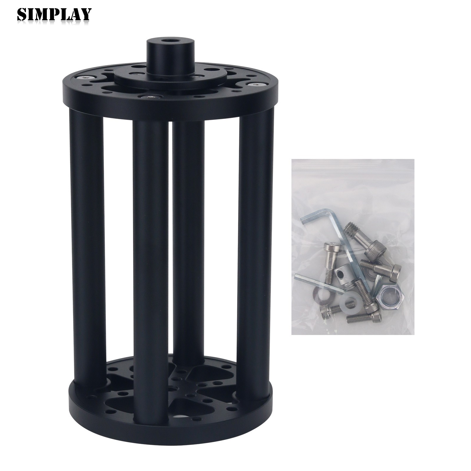 TeSeek MT-6 195mm (7.7") EQ Mount Pier Extension (Black) for Sky-Watcher EQ6