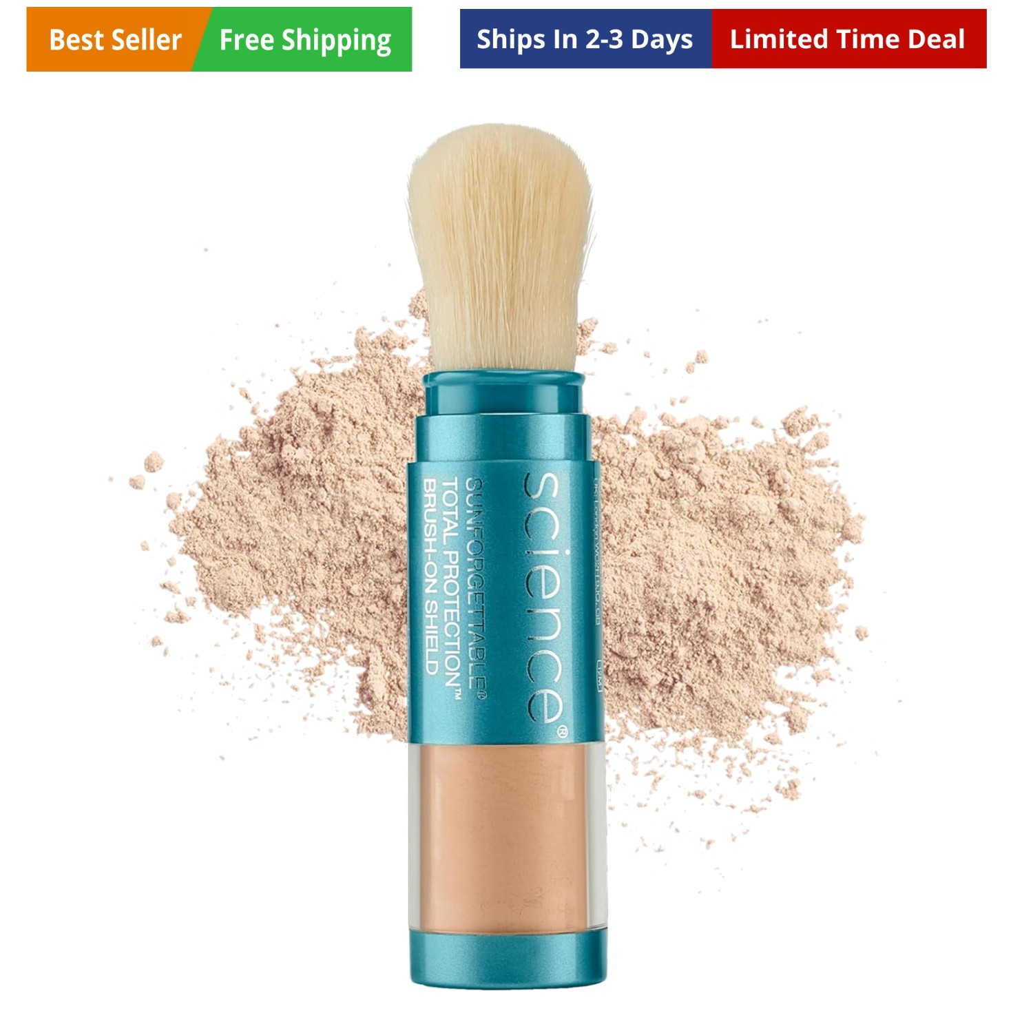 Brush-On Sunscreen Mineral Powder for Sensitive Skin