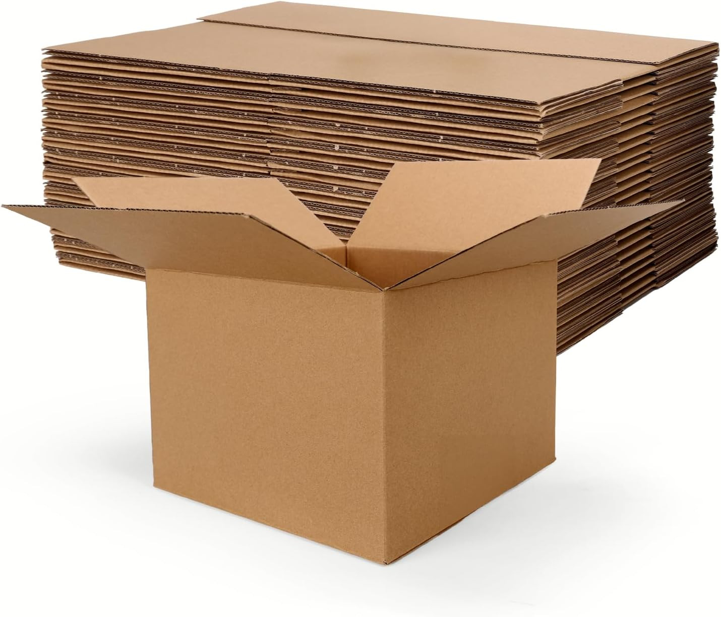 25 Pack 8X8X6 Shipping Boxes Brown, Small Corrugated Cardboard Box for Mailing, 