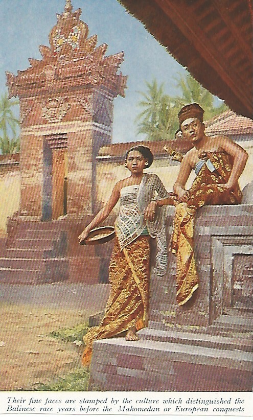BALINESE WOMEN  LADY ILLUSTRATION PRINT