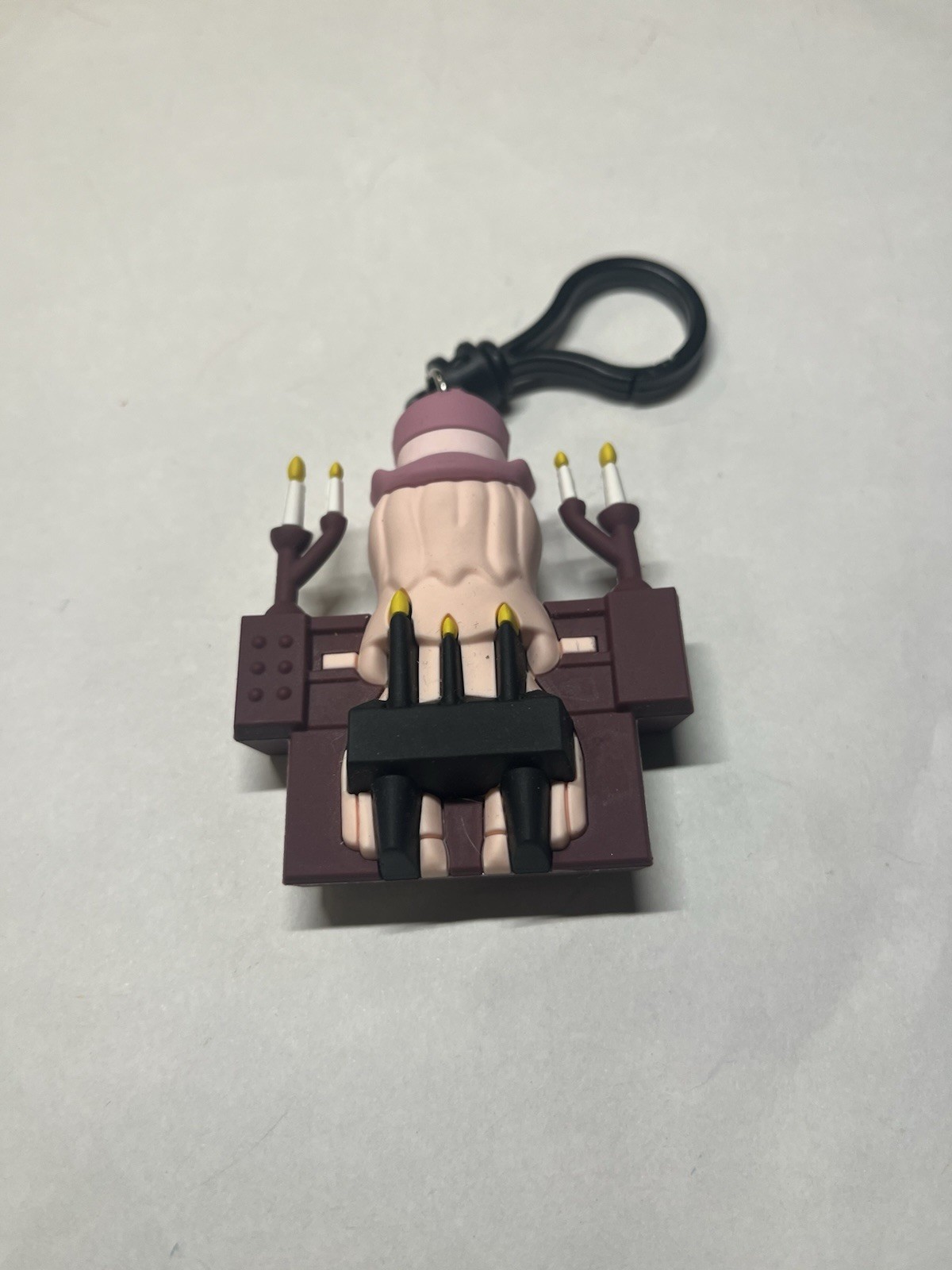 Disney Haunted Mansion Monogram Figural Bag Clip Keychain Organ Player