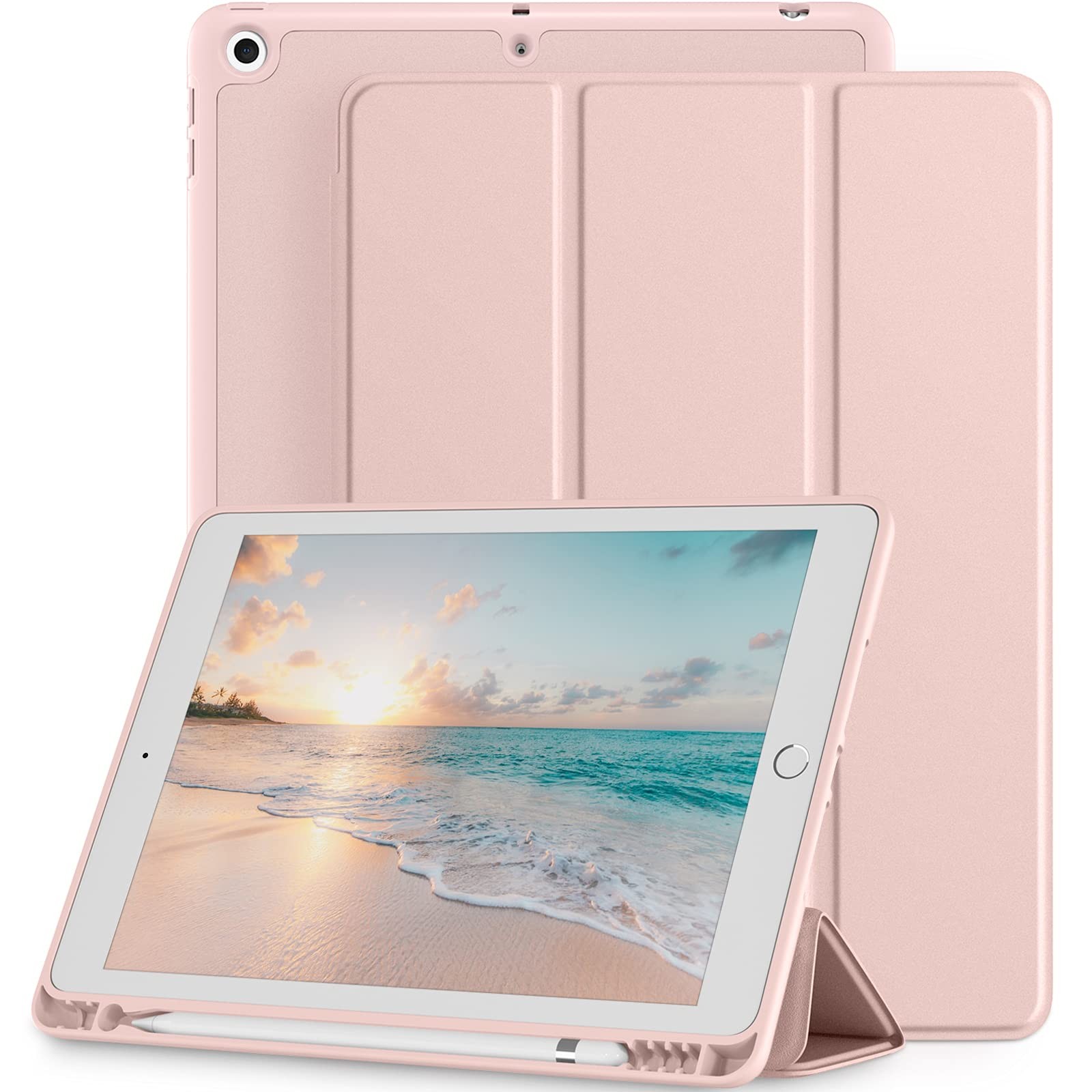 with iPad 9th/8th/7th Generation Case, for iPad 10.2 Inch Case with Pencil Ho...