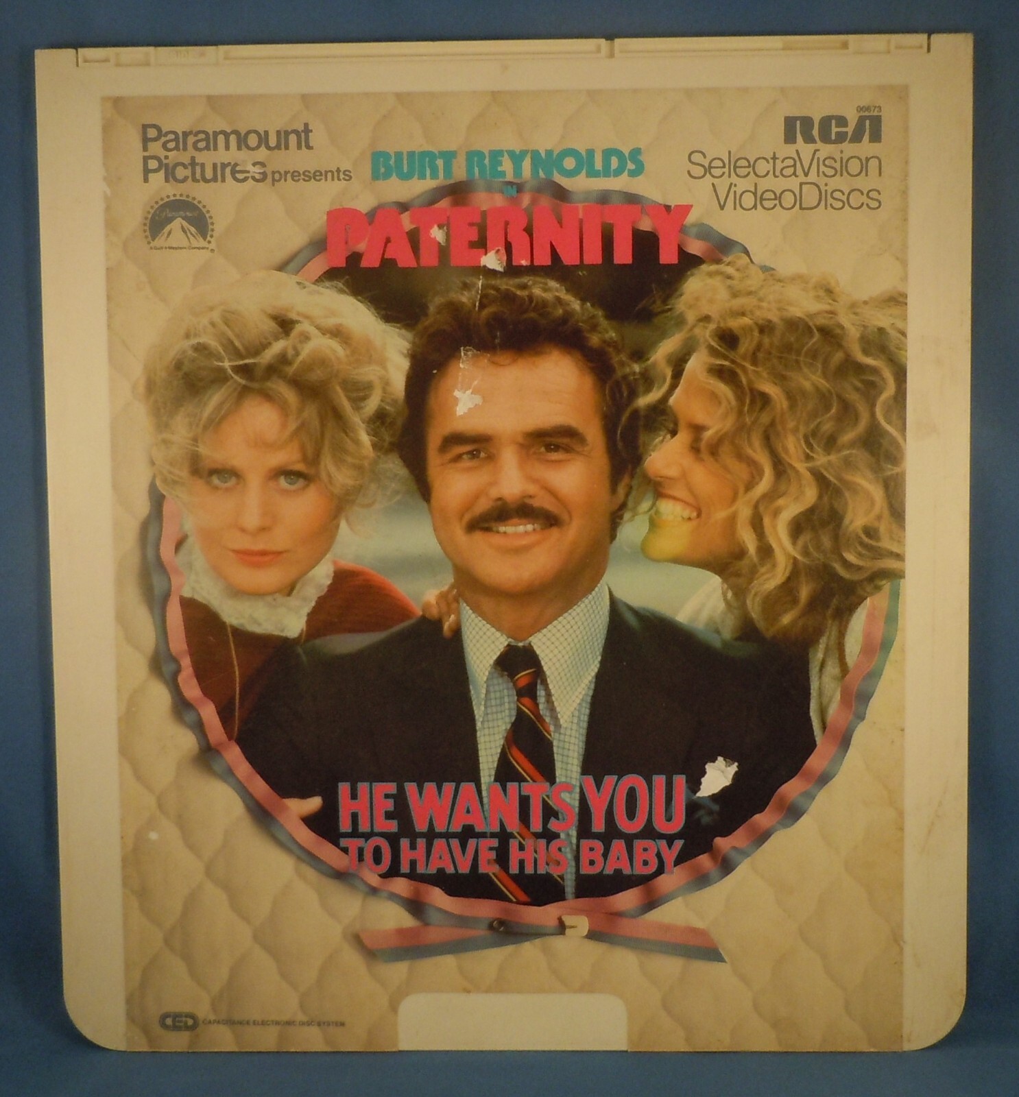 RCA CED VIDEODISC! - PATERNITY with Burt Reynolds & Beverly D'Angelo