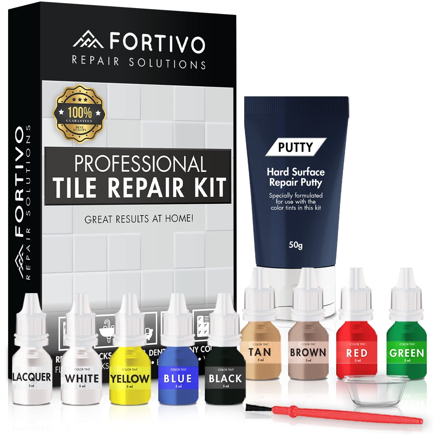 Porcelain Repair Kit - Tile Stone Kit, Marble clear or colorless 