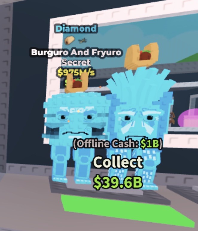 Steal a Brainrot - Diamond Burguro and Fryuro 975 M/s - Secret