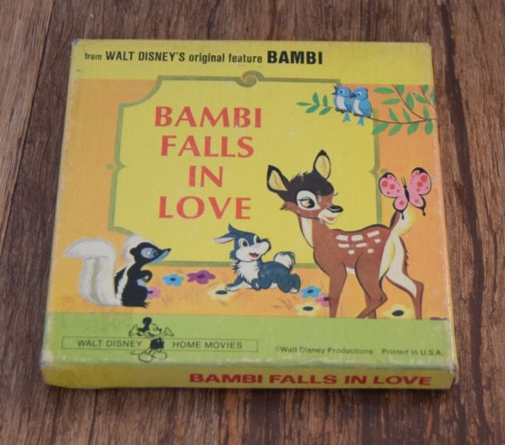 Walt Disney Bambi Falls In Love Super 8 Cine Film RARE vintage
