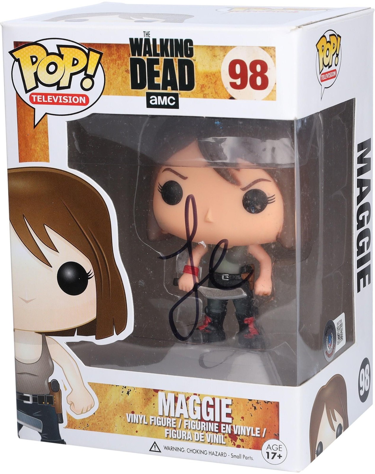 Lauren Cohan The Walking Dead Signed Maggie Greene Funko Pop! Figurine - BAS