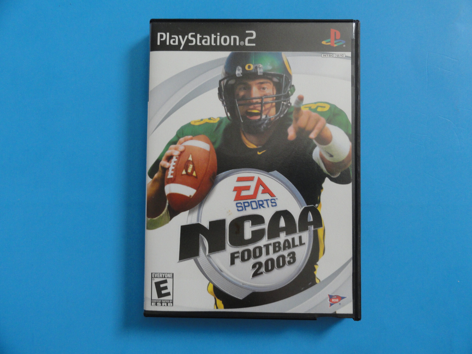 PS2 NCAA FOOTBALL 2003 - ORIGINAL COVER ART IN BLOCKBUSTER VIDEO CASE