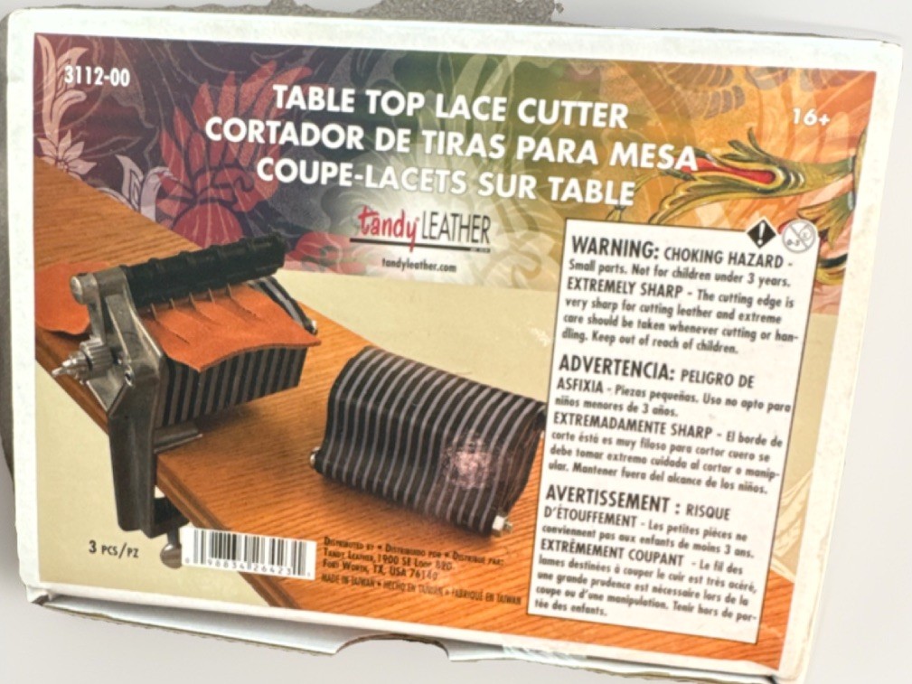 Tandy Leather Table Top Lace Cutter 3112-00 Leather Craft Tool Model 3112-00 MPN