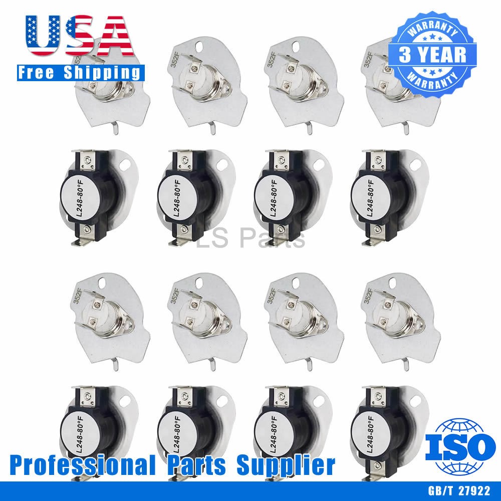 8X 279769 Dryer Thermal Cut-Off Kit Replace 3389946 AP3094224 Kenmore Whirlpool