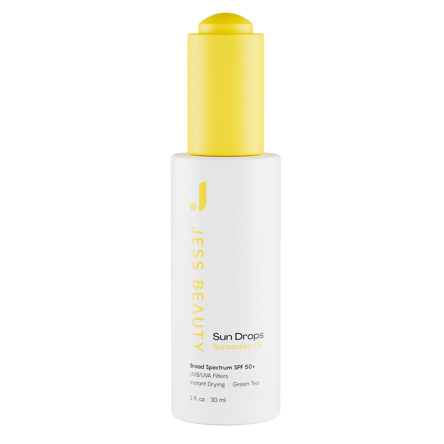 SPF 50 Face Sunscreen Oil Drops - Lightweight Non-Greasy Hydration, Antioxidants