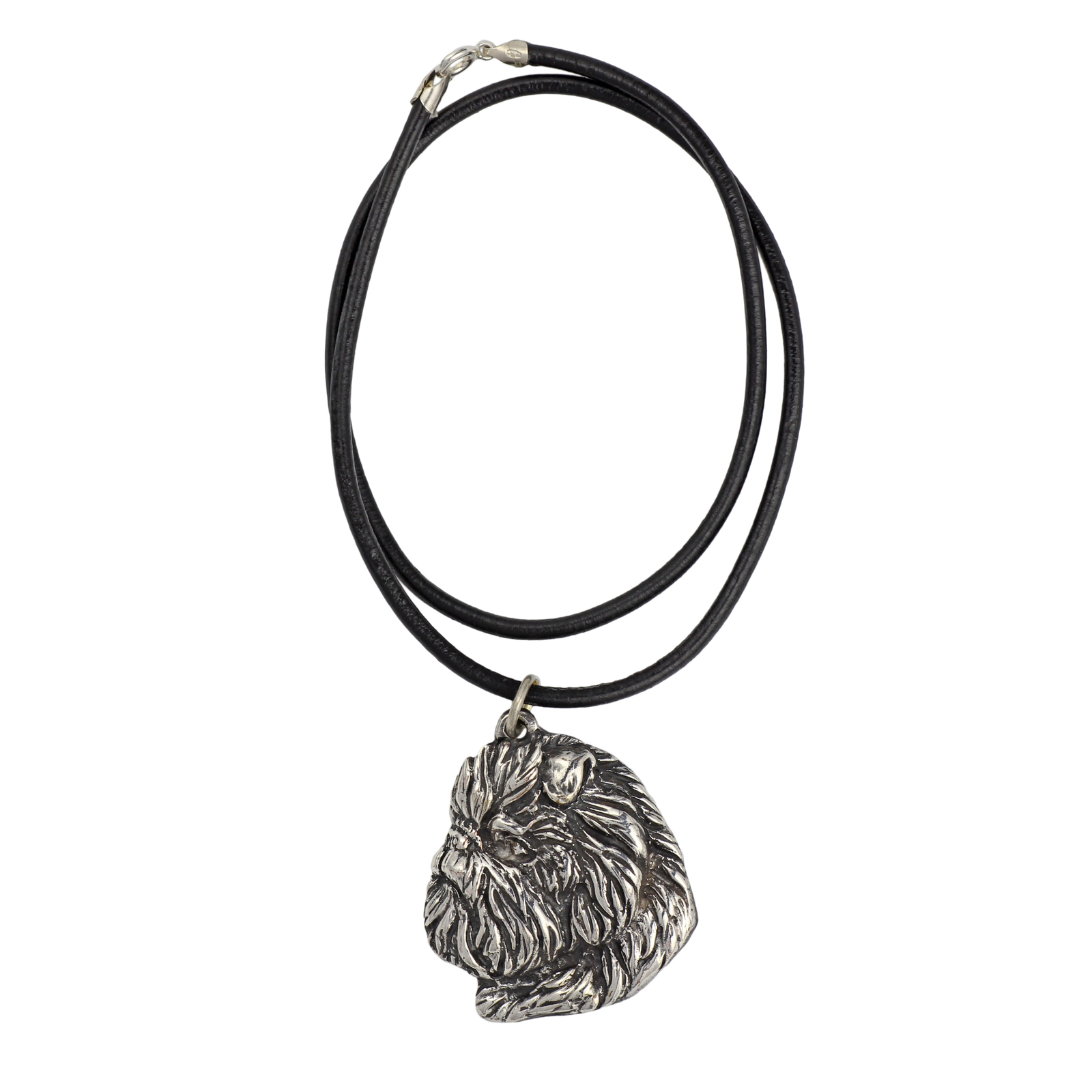 Affenpinscher - Necklace With Dog, Silver-Plated Pendant for Hundefans, Unique