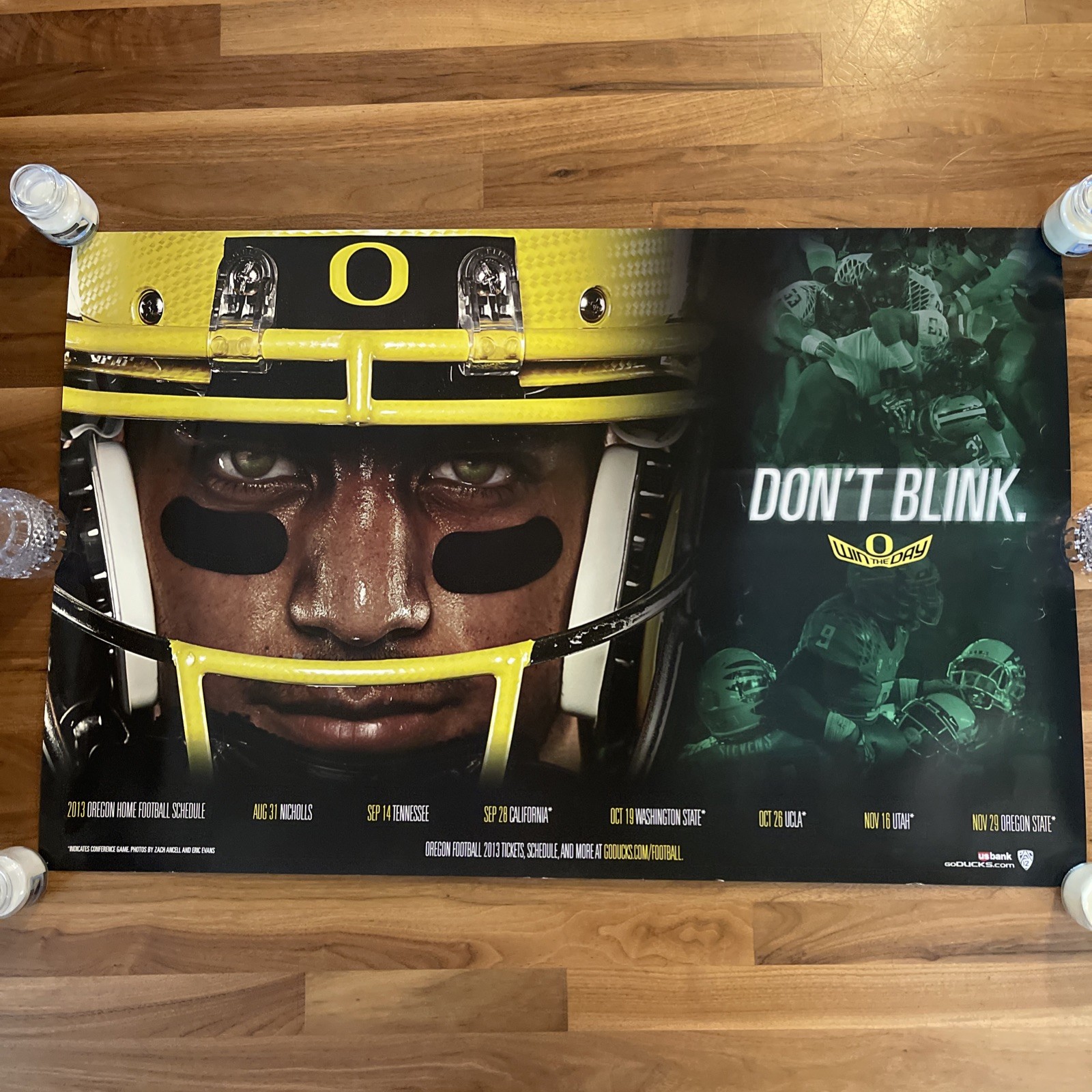 2013 Oregon Ducks Football Poster 25x38