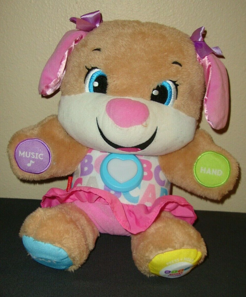 Fisher Price 2017 Laugh and Learn Smart Stages Pink Puppy Talking Singing 
