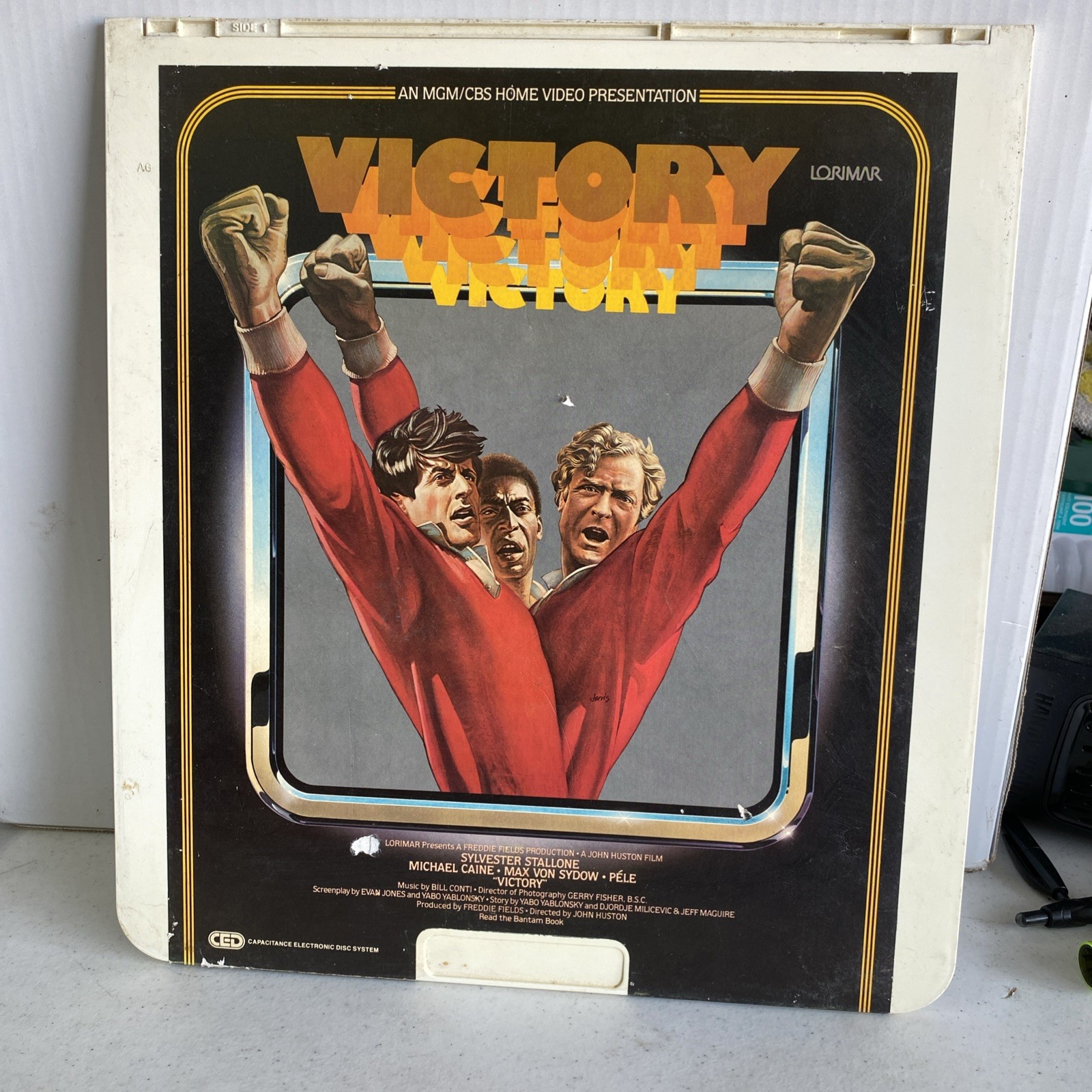 1981 Victory CED RCA Selectavision VideoDiscs Vintage Sylvester Stallone