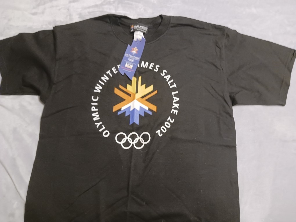 Brand New W/ Tags 2002 Salt Lake Winter Olympics T-Shirt Size L.