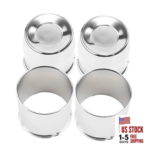 4Pcs 4.25inch Trailer Wheel 4.25" OD (2 concave 2 open styles) Mirror Polished