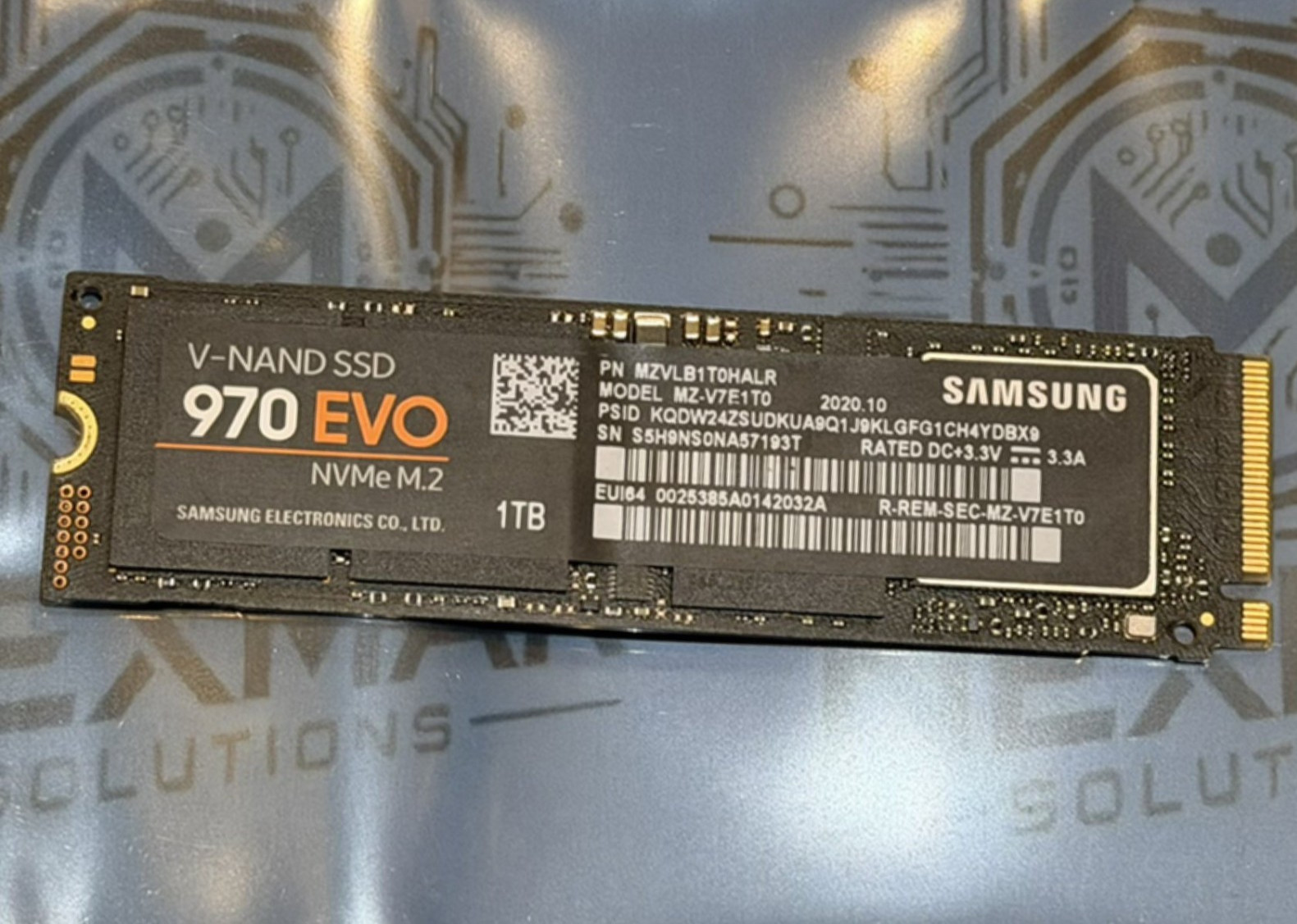 Samsung 970 EVO 1TB NVMe M.2 SSD (MZ-V7E1T0) V-NAND Solid State Drive