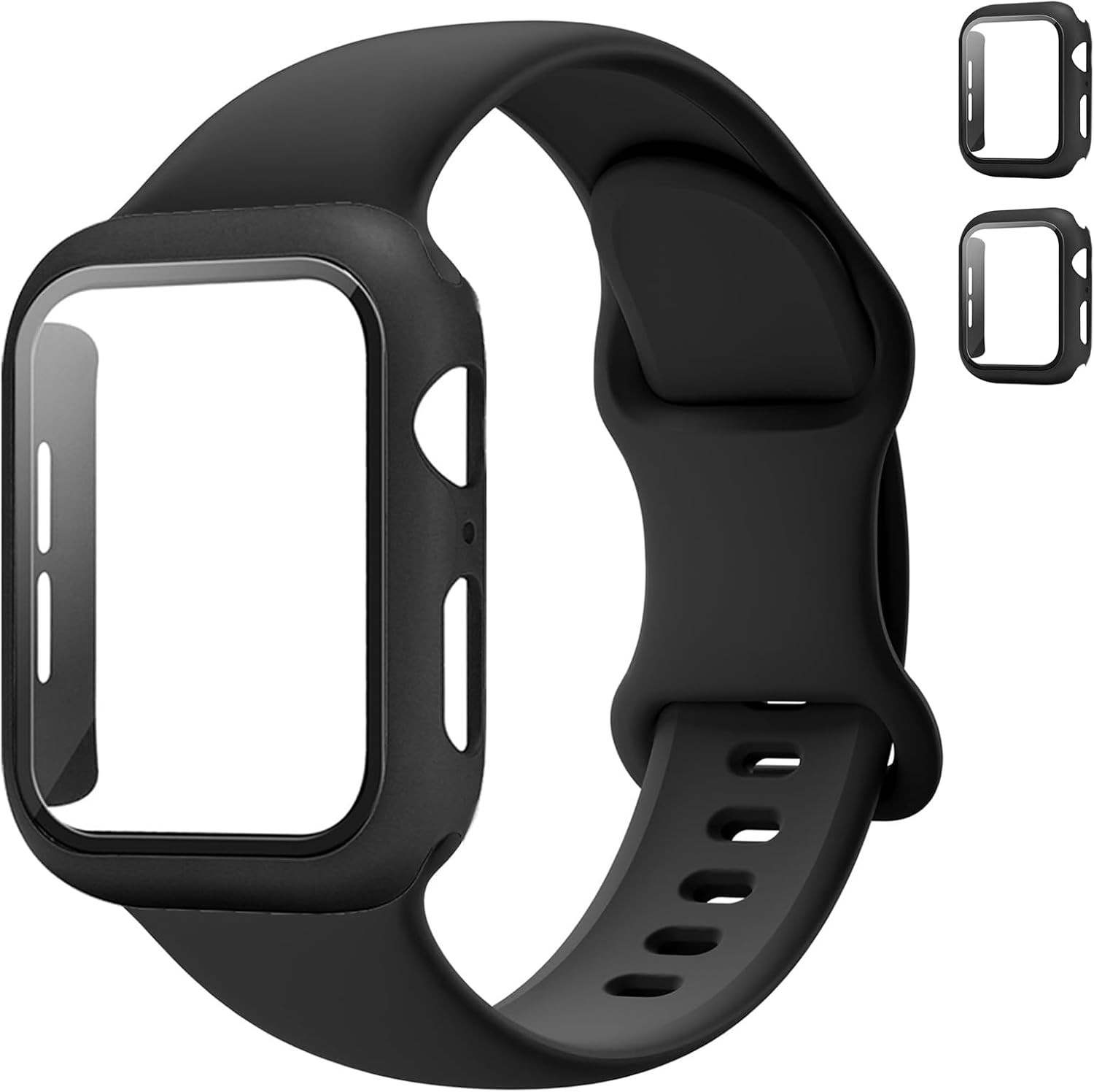 Silicone Strap Compatible with Apple Watch Series 7 44mm Waterproof