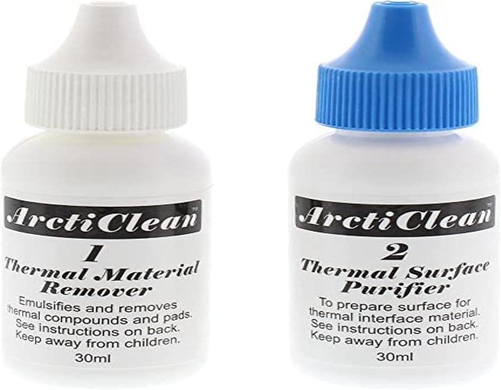 ArctiClean 60ml Kit 1 and 2 Thermal Grease Paste Compound Remover and Purifier