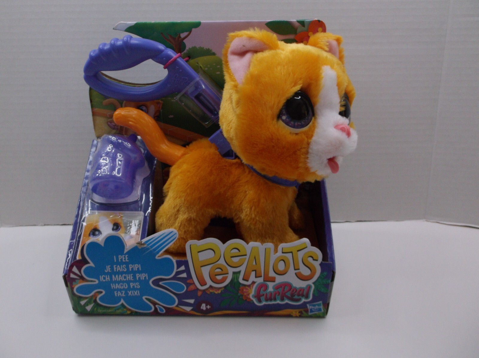 Hasbro furReal Peealots Cat Walk & Feed Interactive Pet  Yellow Color