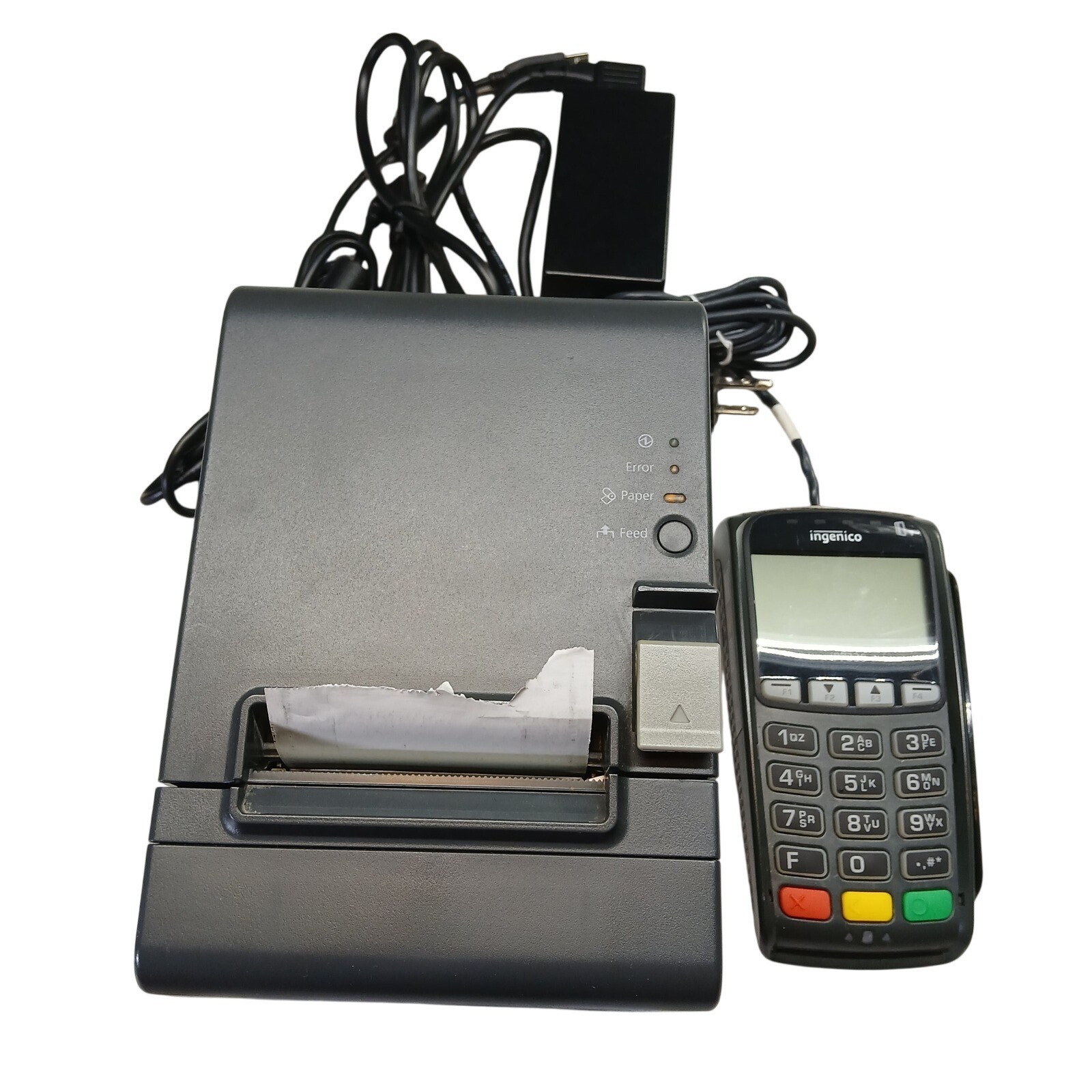 Epson TM-T20II M267D Thermal Receipt Printer & Ingenico iPP320 Terminal Tested