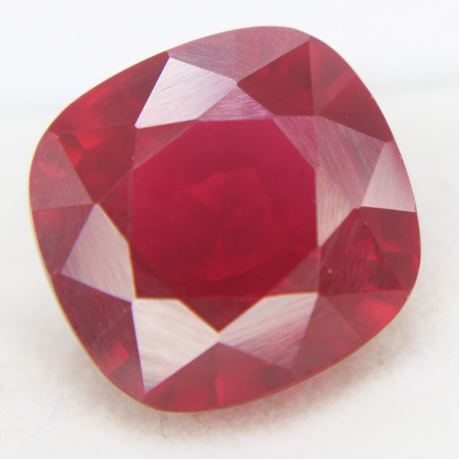 15.85 Ct Natural Ruby Red Eye-Clean Cushion Shape Loose Gemstones Certified