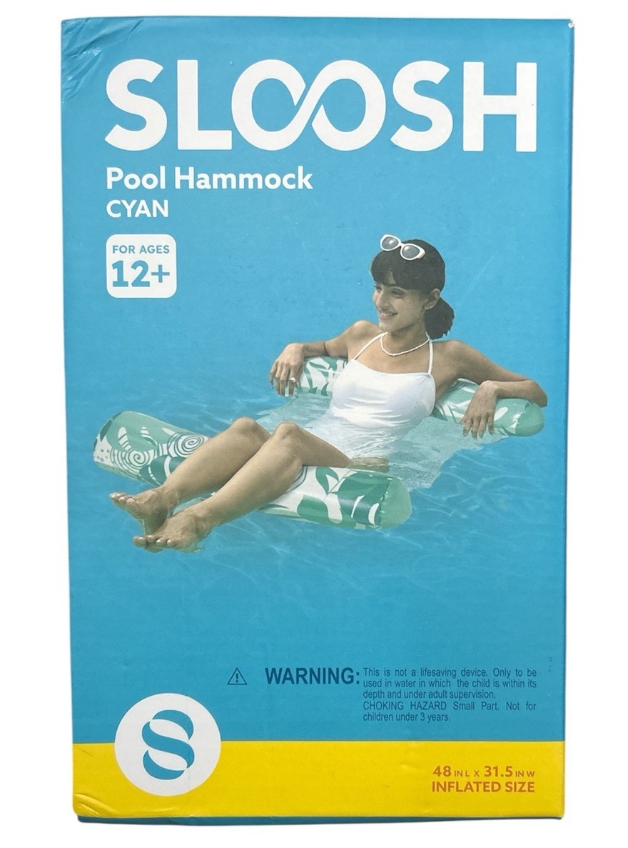 SLOOSH Hammock Pool Floats Adults, 4-in-1 Multi-Purpose Inflatable Pool Floaties