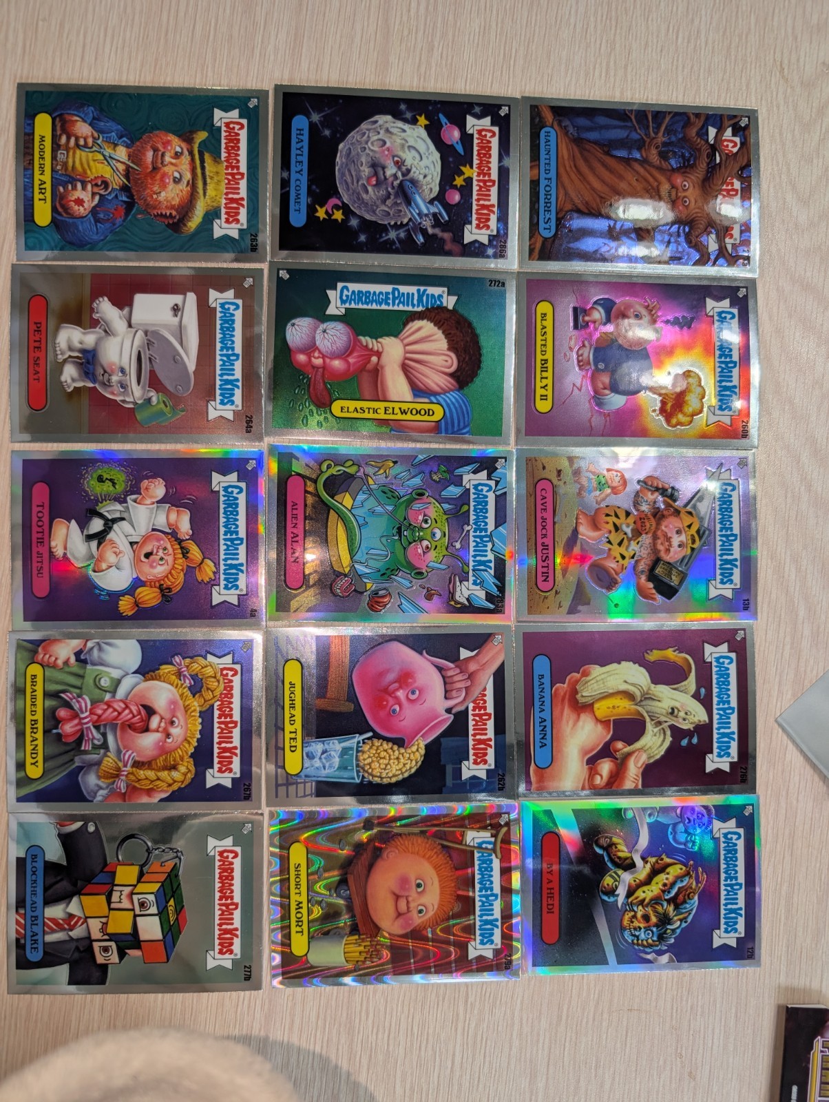 Garbage Pail Kids Modern Base Card Lot 15 Cards Alien Allen #283a Blasted Billy