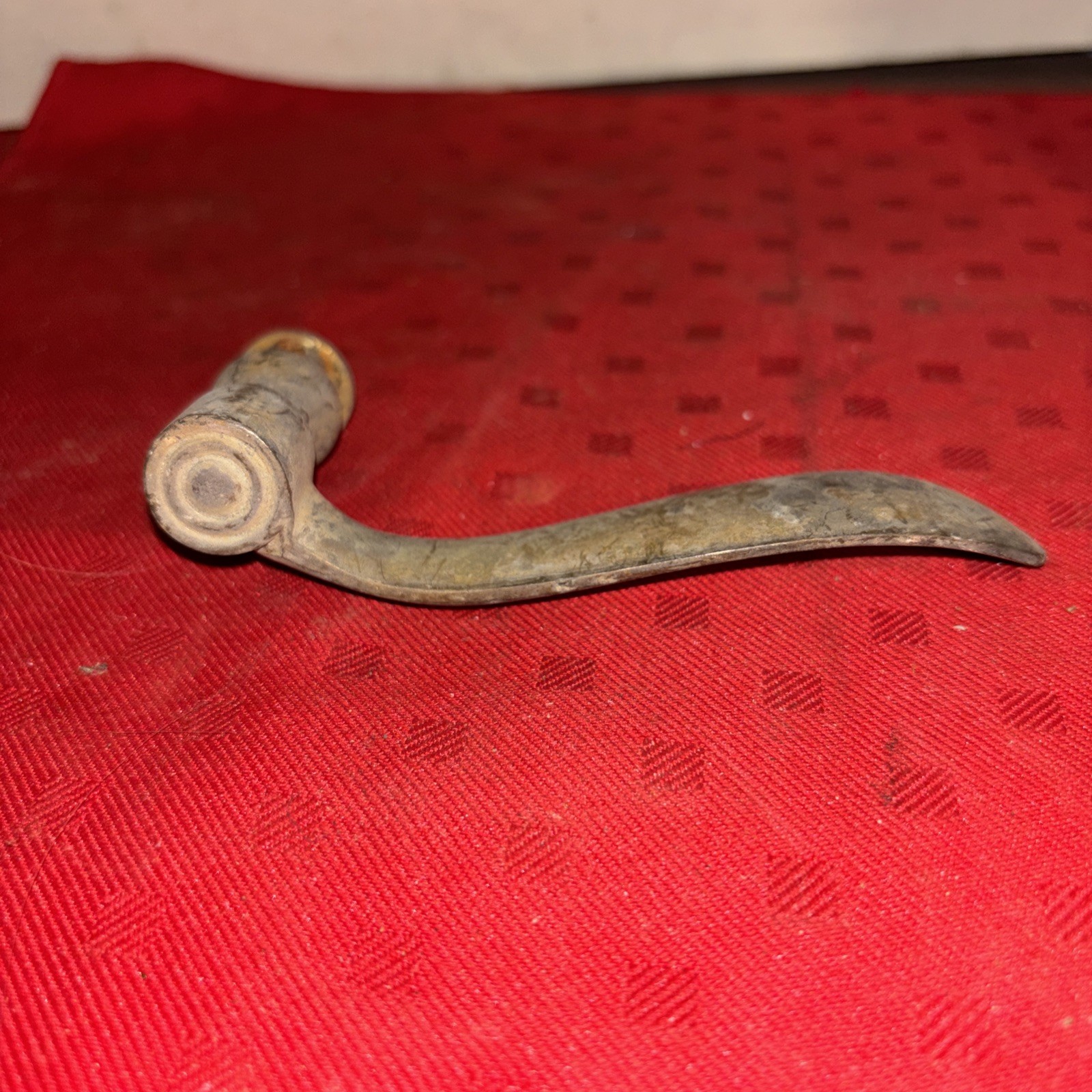 Vintage Antique? Brass Exterior Front Door Handle - Estate Find