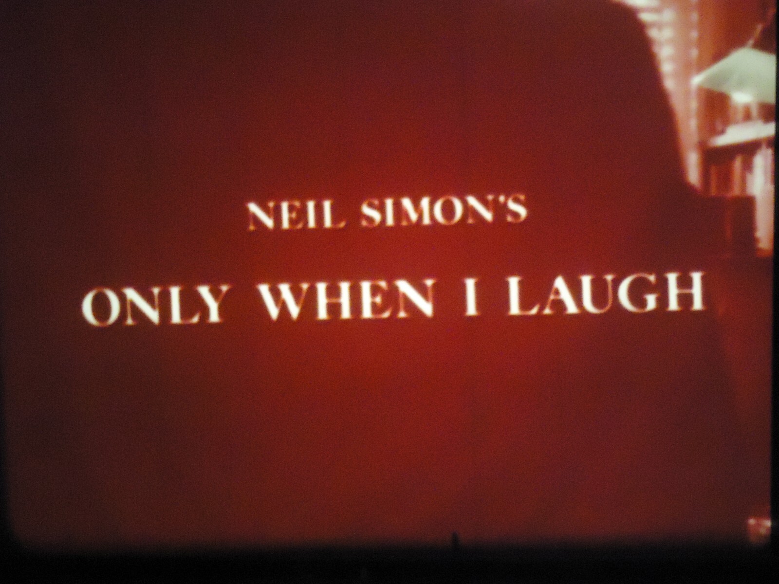 16mm Only When I Laugh Marsha Mason Joan Hackett Kristy Nichol James Coco