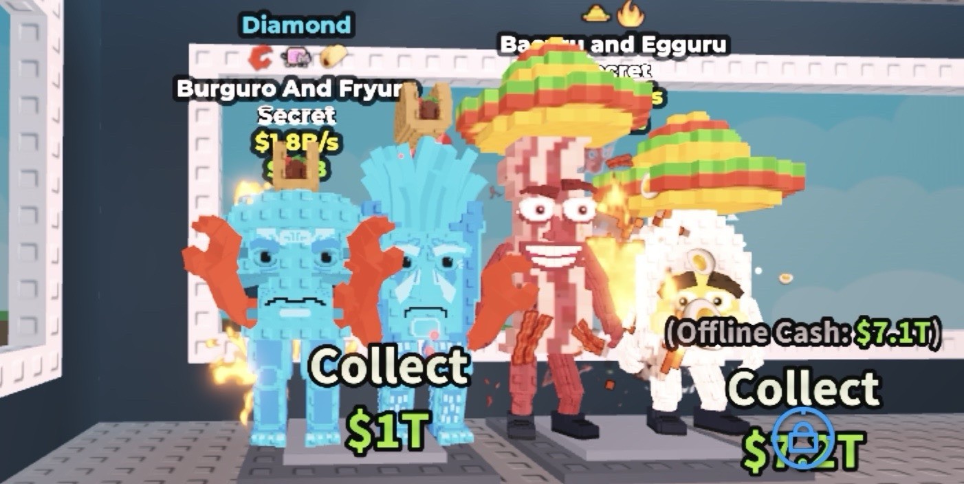 Diamond Secret- 1.8B Burguro And Fryur, 467M Baeguru and Egguru
