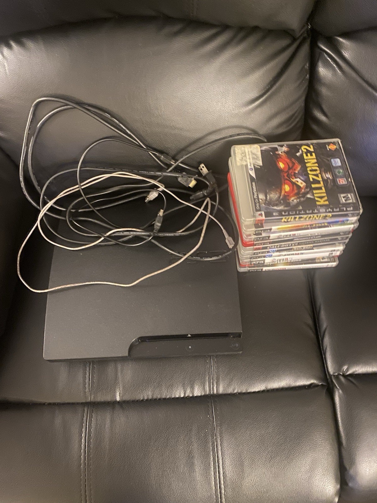 Sony PlayStation 3 Console with Cables, Game Bundle, HDMI & USB Connectivity