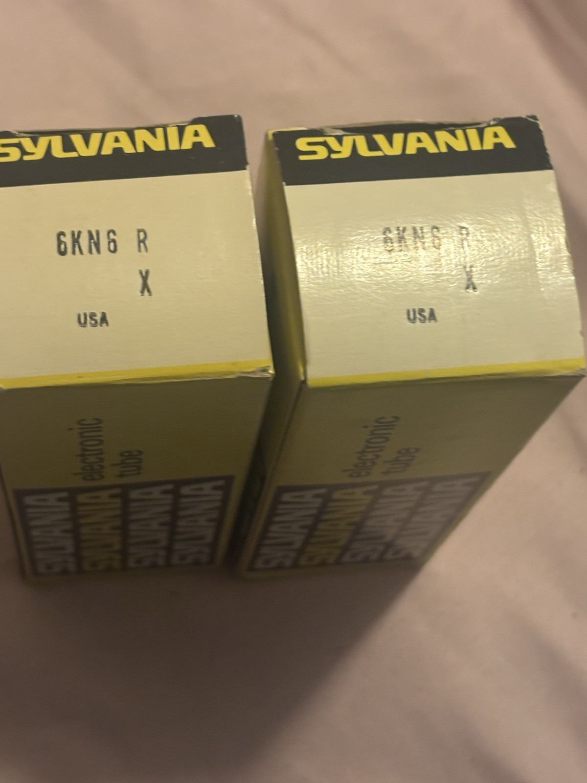 6KN6 NOS Matched Same Date NOS Pair NIB Audio Power Tubes Rare Compactron Audio 