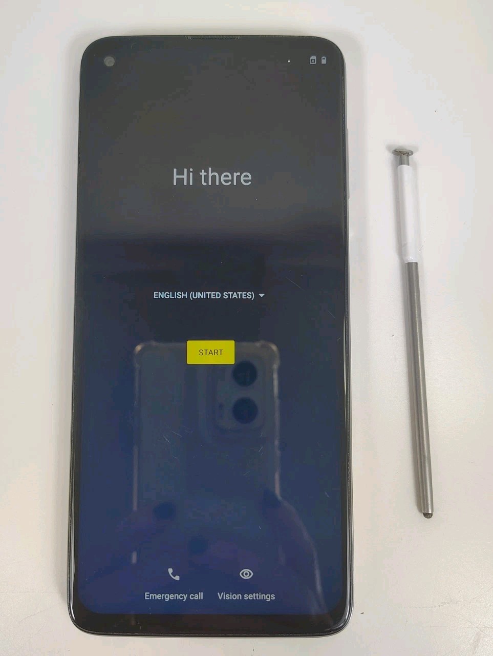 Motorola Moto G Stylus 2021 Cell Phone White 4GB 128GB 6.8" 48MP GSM Unlocked