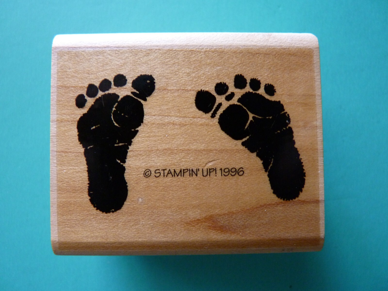 Baby Footprints STAMPIN' UP Rubber Stamp 