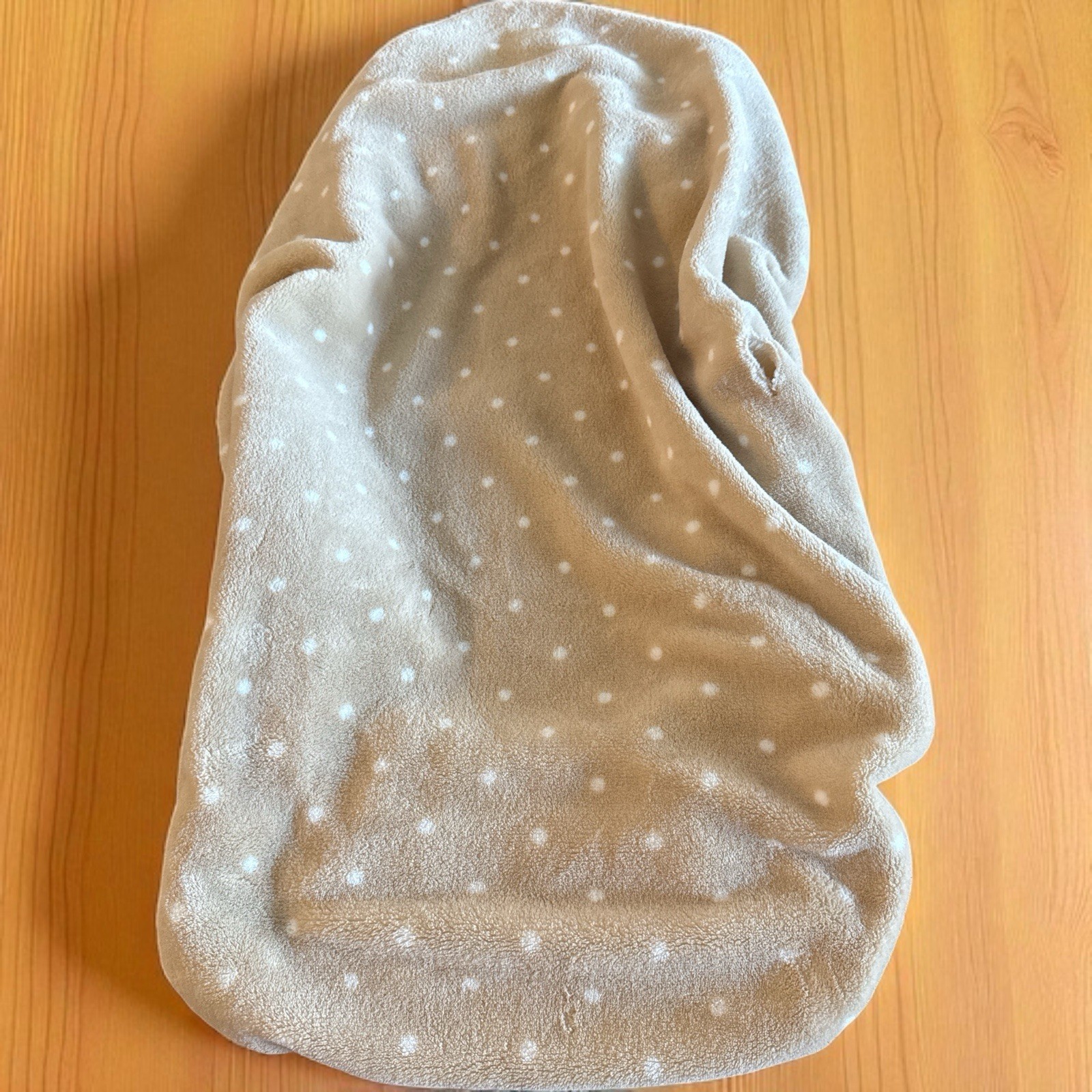 VTG Circo Target Tan & White Polka Dot Baby Changing Table Plush Cover-