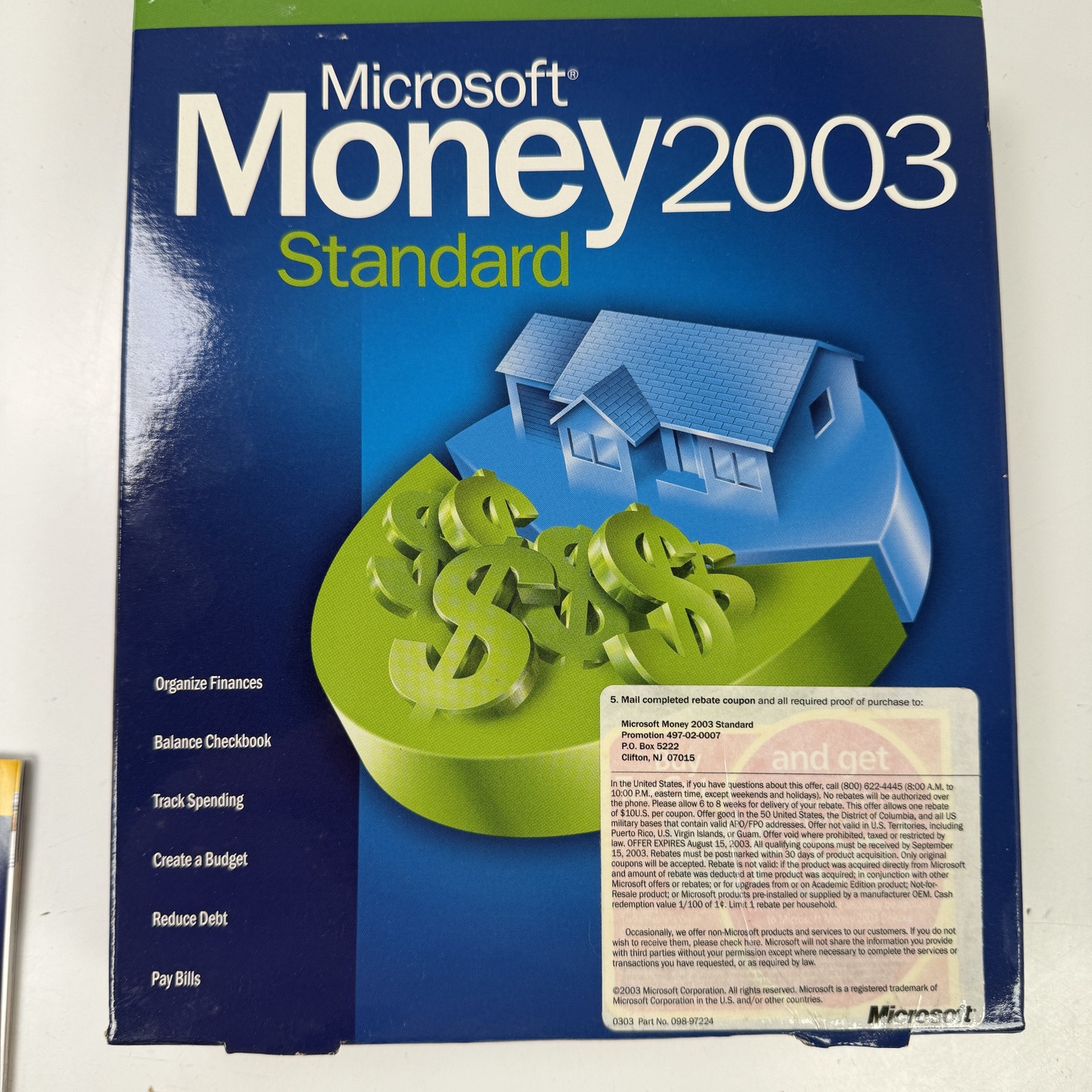Microsoft Money 2003 Standard Personal Finance Software for Windows PC