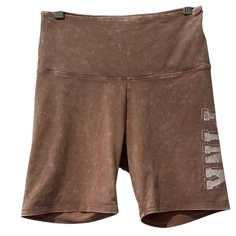PINK Victoria's Secret Women's Pink Brown Bike Shorts Small