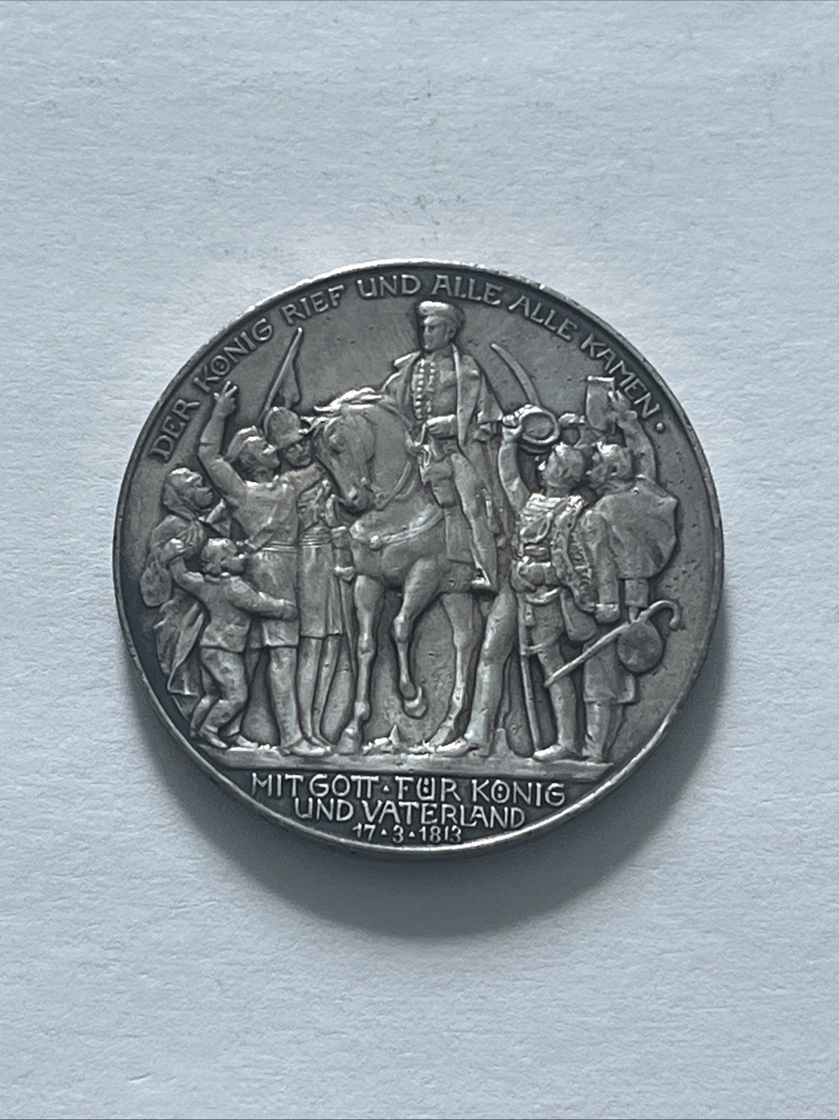 1913 Deutsches Reich Drei 3 Mark Germany German Silver Coin