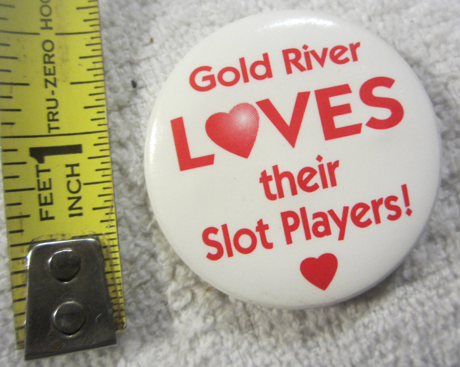 1 ad Gold River Gambling Hall Casino Laughlin NV ,loves slot players pin VTG