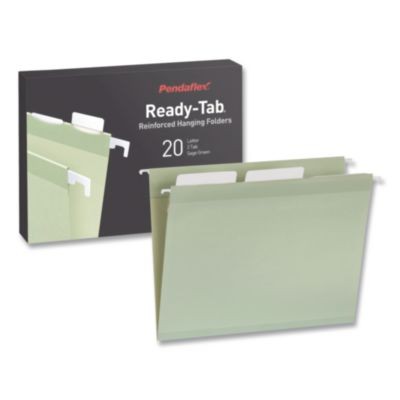 Esselte 1009463 Ready-tab Reinforced Hanging File Folders, Letter Size, 1/3-cut