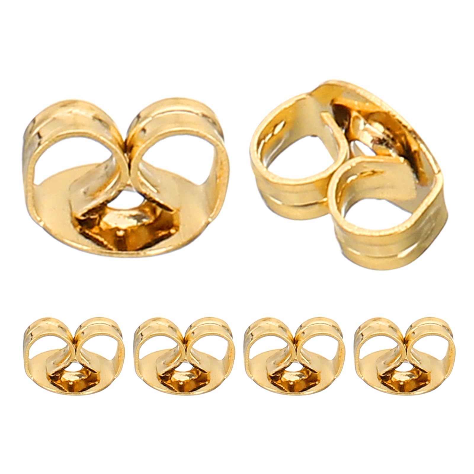 PATIKIL 6 Pcs Earring Backs, 14K Gold Locking Earring Backs Replacements Hypo...