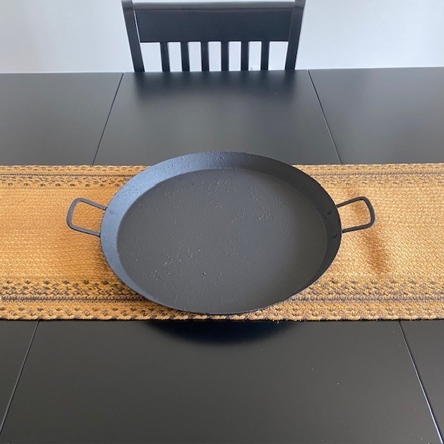 Colonial Style Black Metal Tray