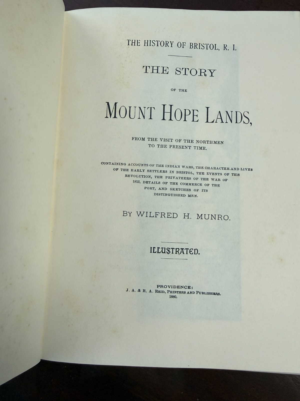 History of Bristol Rhode Island: The Story of the Mount Hope Lands