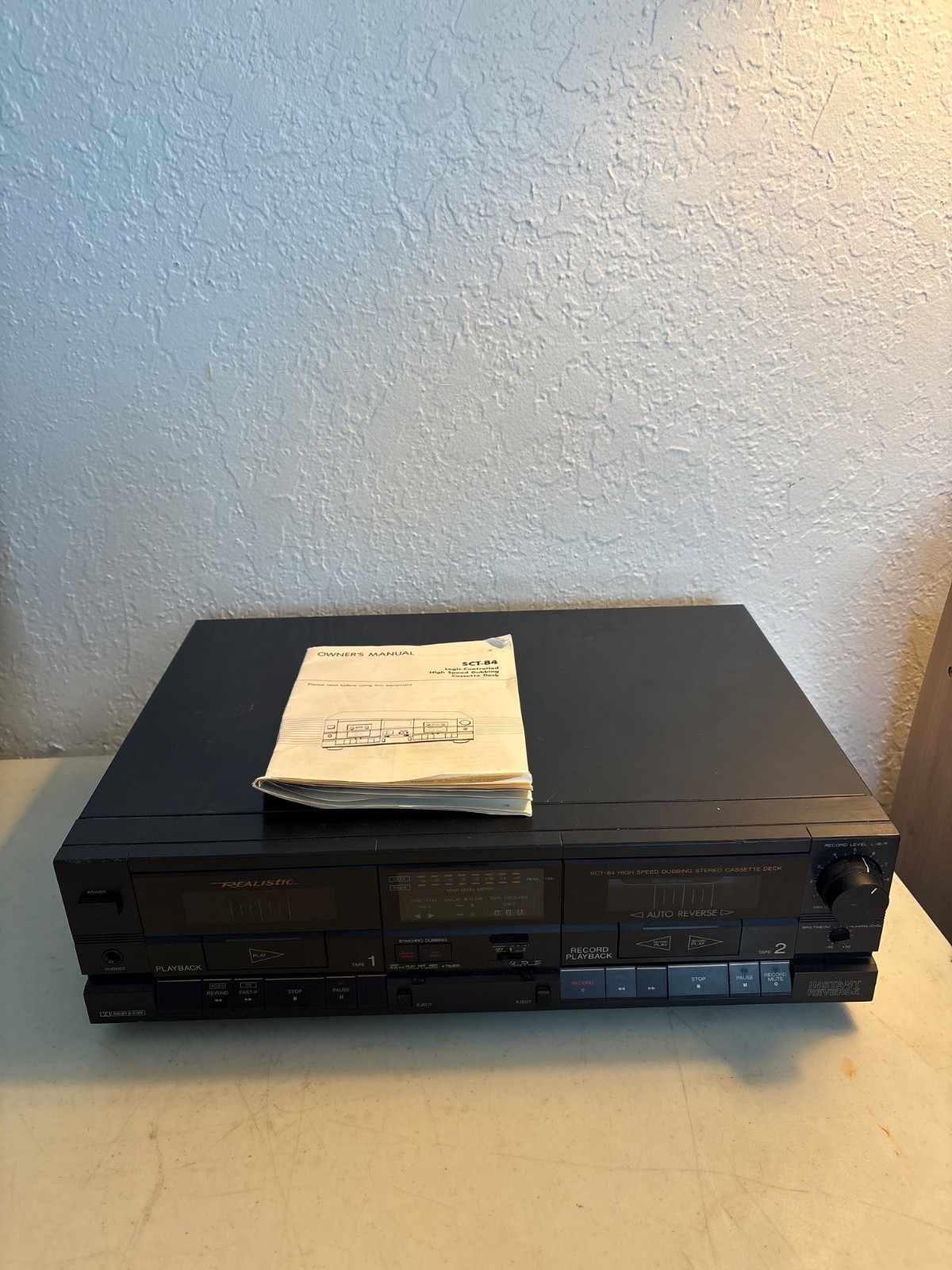 VINTAGE SCT-84 CASSETTE DECK (PARTS FOR REPAIR - NEEDS SERVICE