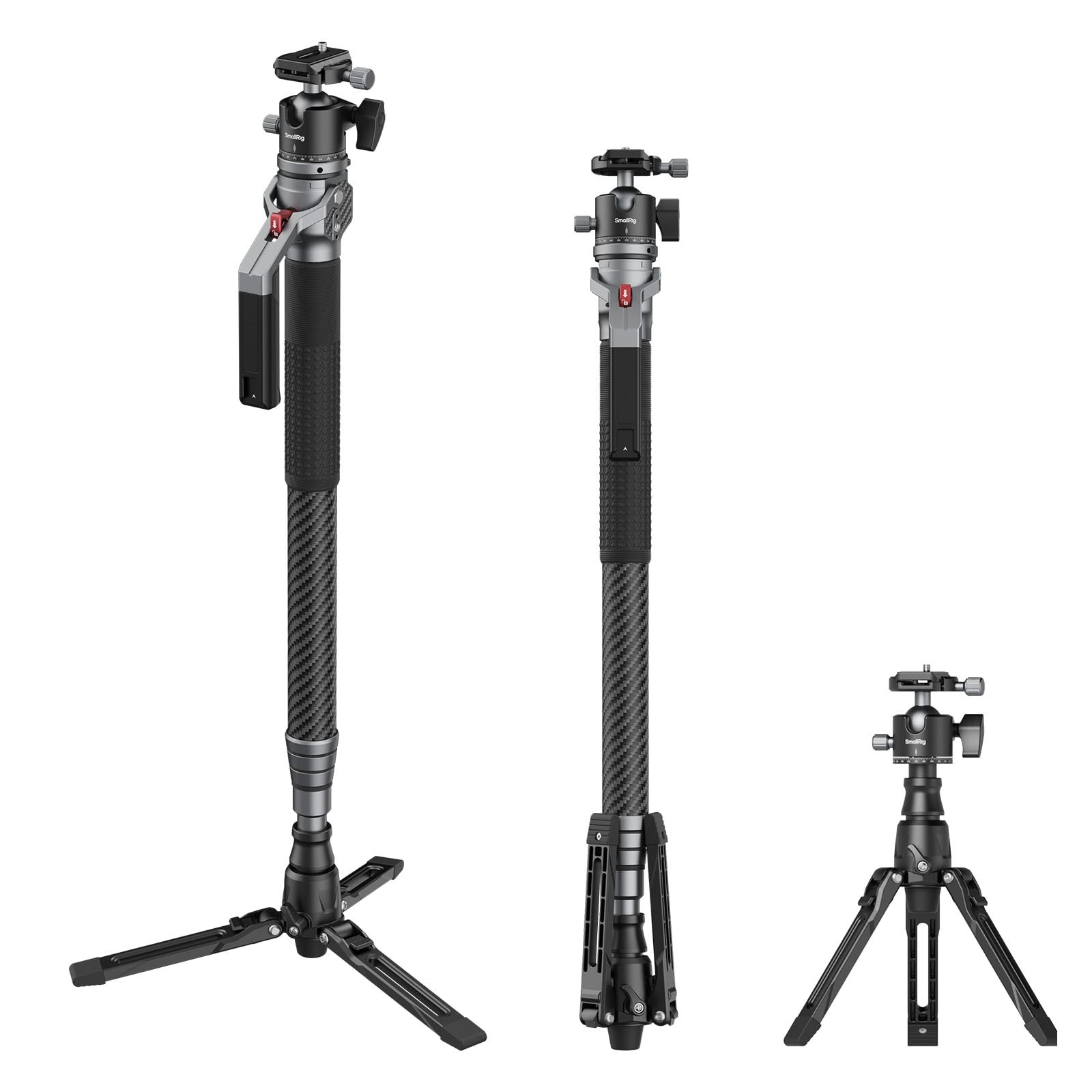 SmallRig 166.5cm / 65.6" Carbon Fiber Monopod for Camera, Compact Camera... 